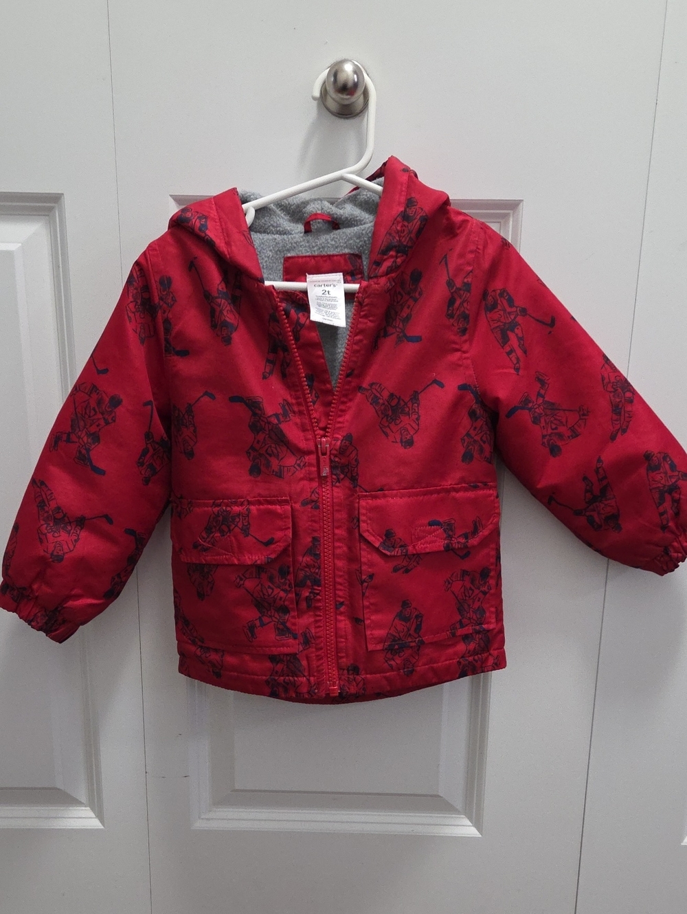 Carter's 2T Lined Hockey Jacket With Hood